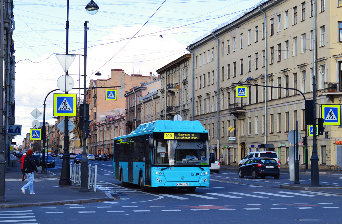 Санкт-Петербург, ЛиАЗ-5292.67 (CNG) № 1309