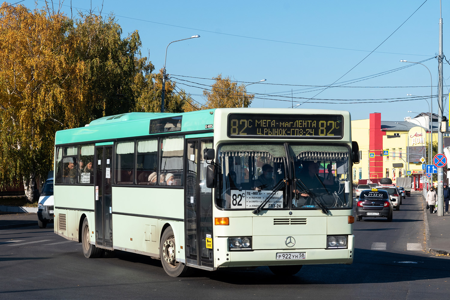 Пензенская область, Mercedes-Benz O405 № Р 922 УН 58