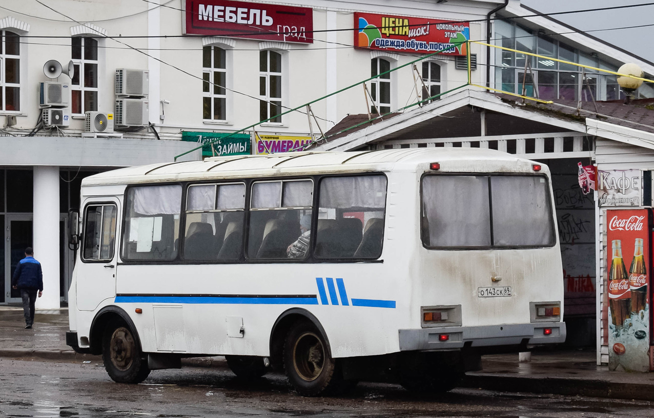 Тверская область, ПАЗ-32053 № О 143 СК 69