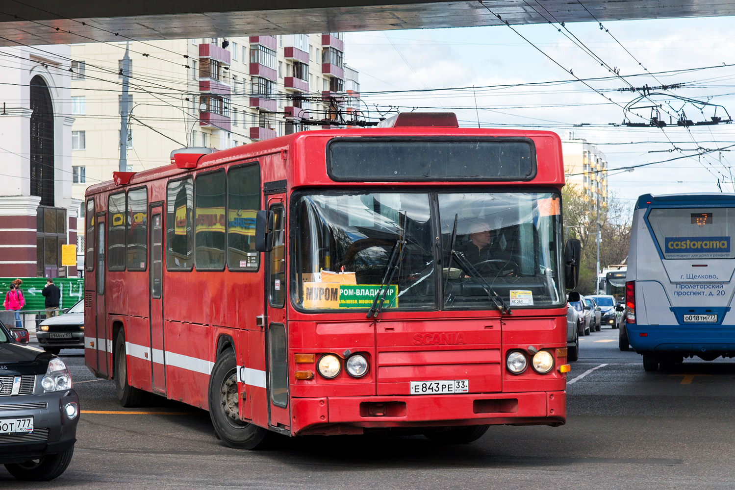 Vladimir region, Scania CN113CLB # Е 843 РЕ 33; Moscow, Nizhegorodets-VSN700 (IVECO) # 1020108