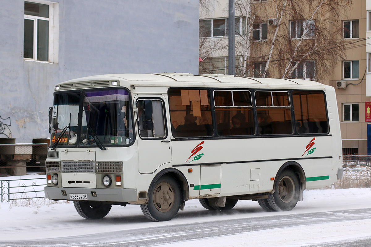 Sacha (Jakutsko), PAZ-32054 č. К 363 ЕУ 14