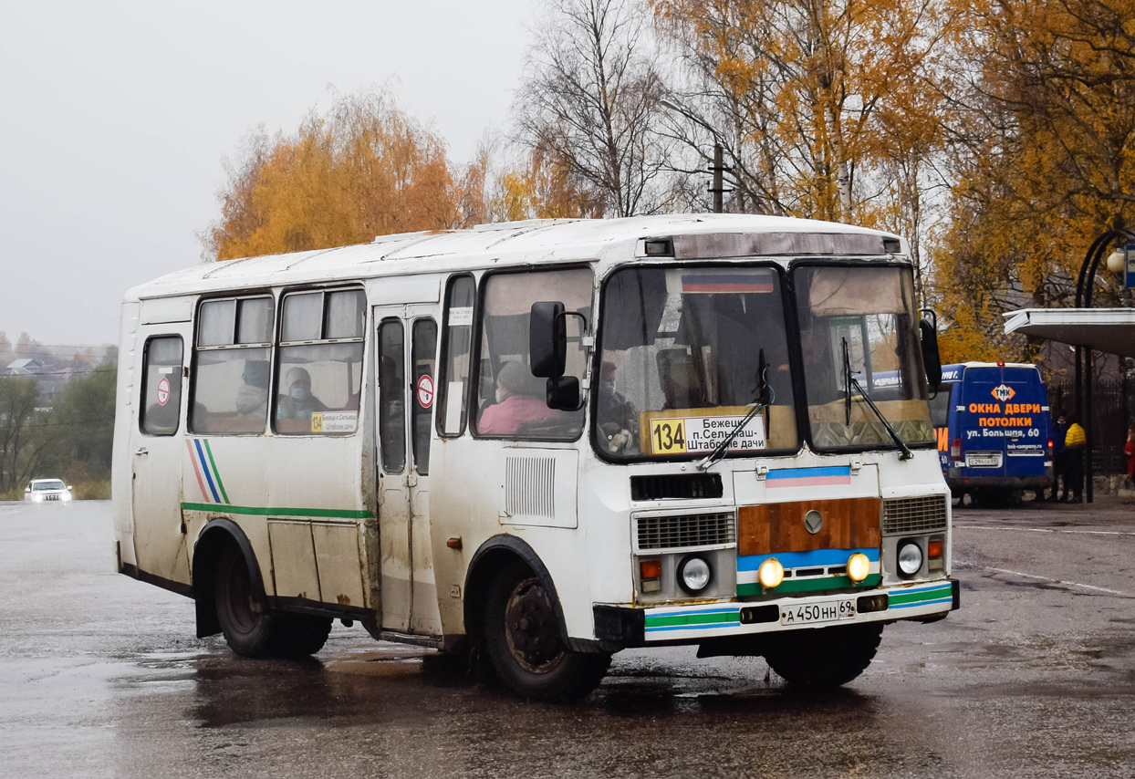 Тверская область, ПАЗ-3205-110 № А 450 НН 69