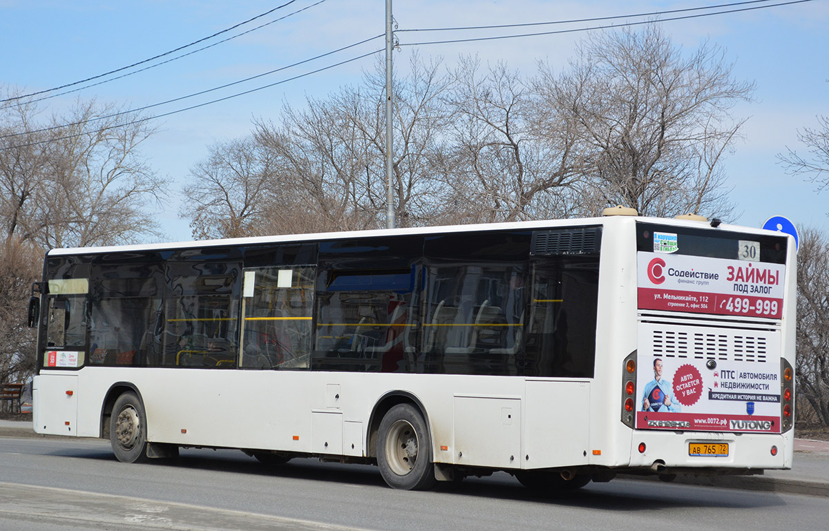 Тюменская область, Yutong ZK6126HGA № АВ 765 72