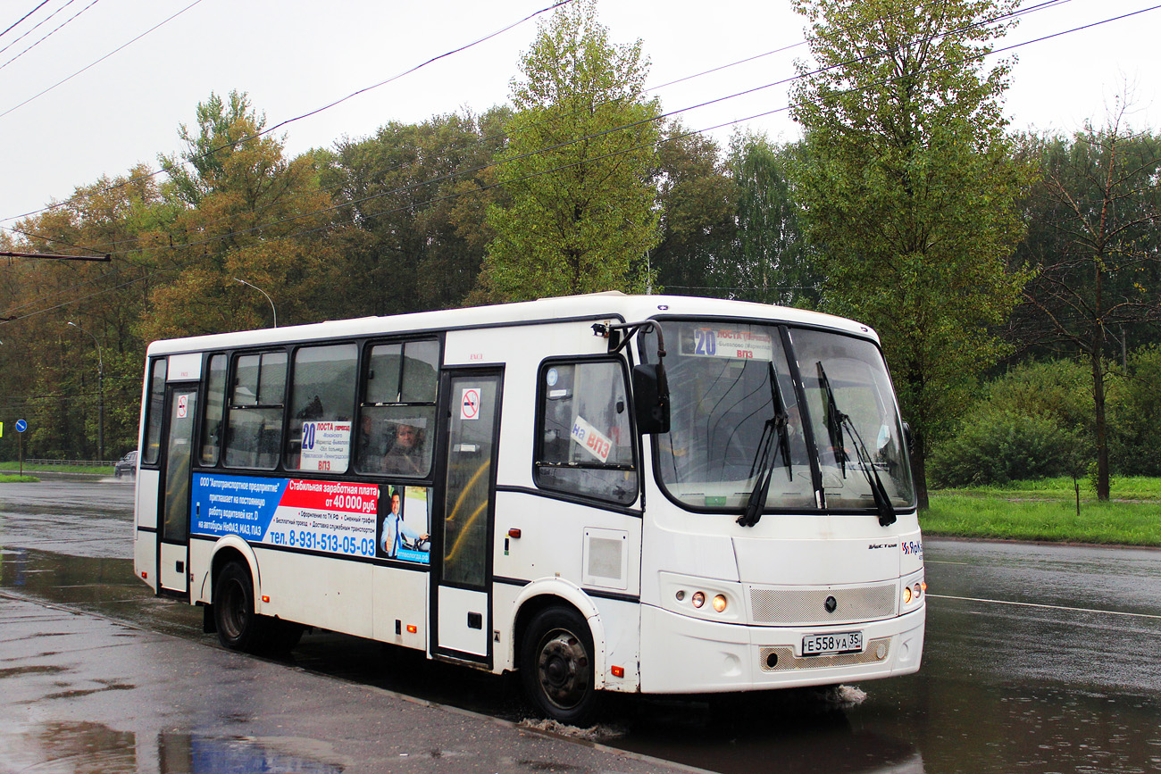 Вологодская область, ПАЗ-320412-05 "Вектор" № Е 558 УА 35