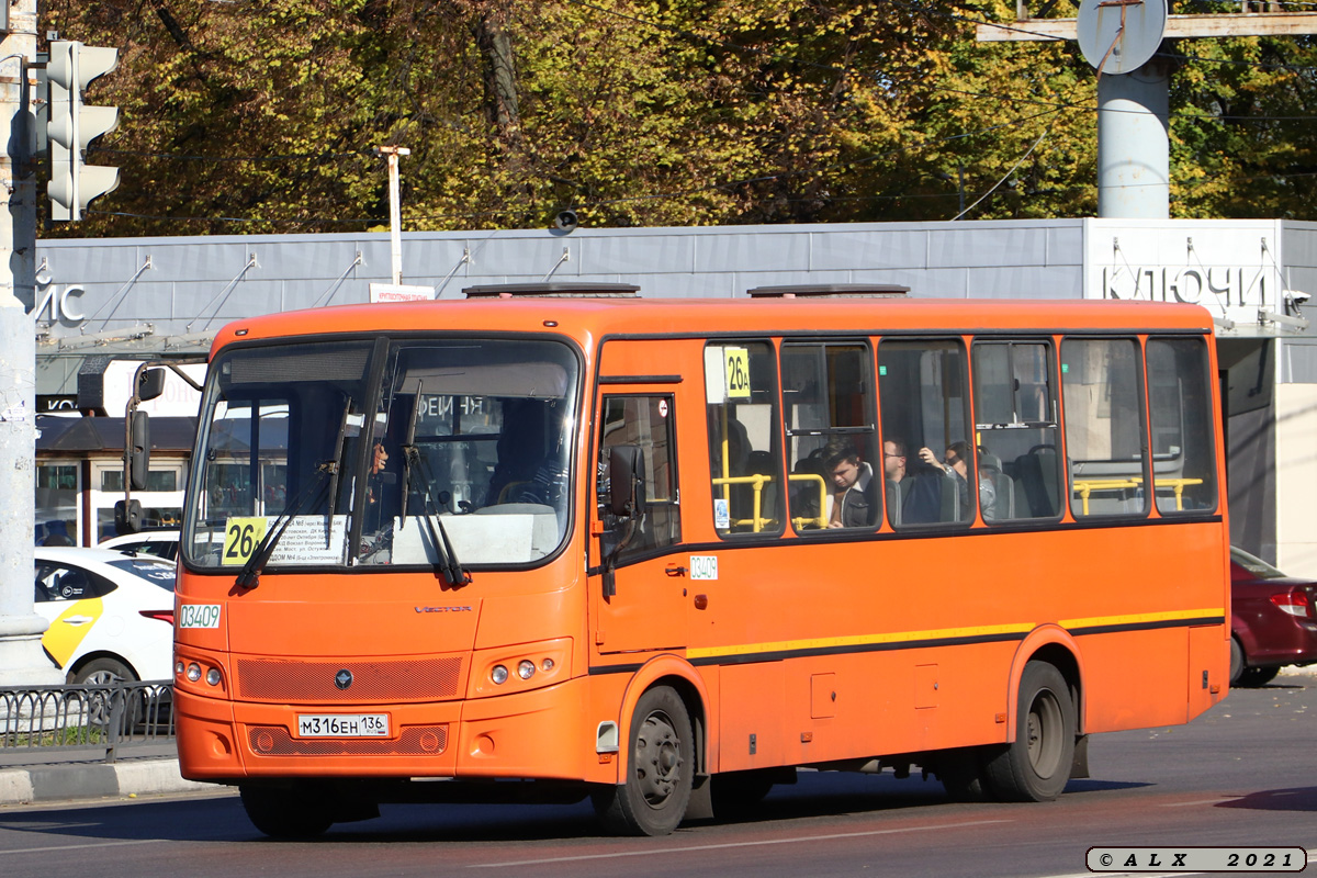 Воронежская область, ПАЗ-320414-05 "Вектор" № 03409