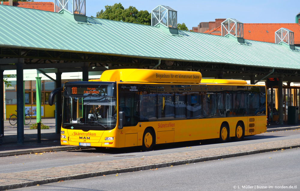 Швеция, MAN A44 Lion's City L LE NL313-15 CNG № 1166