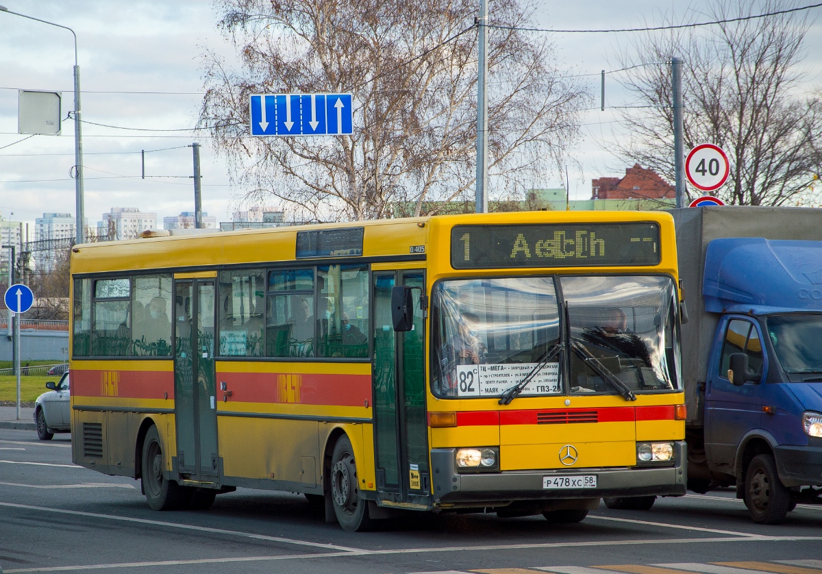 Пензенская область, Mercedes-Benz O405 № Р 478 ХС 58