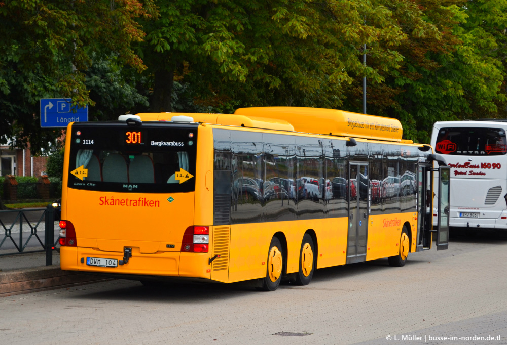 Швеция, MAN A44 Lion's City L LE NL313-15 CNG № 1114