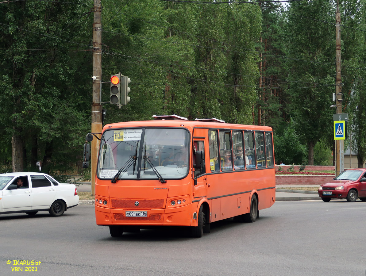 Воронежская область, ПАЗ-320414-05 "Вектор" (1-2) № О 091 ЕК 136