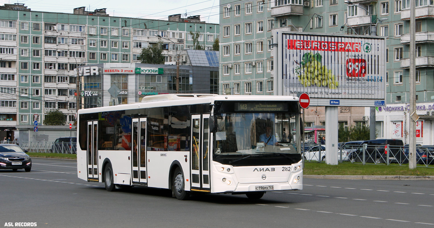 Санкт-Петербург, ЛиАЗ-5292.30 № 2162