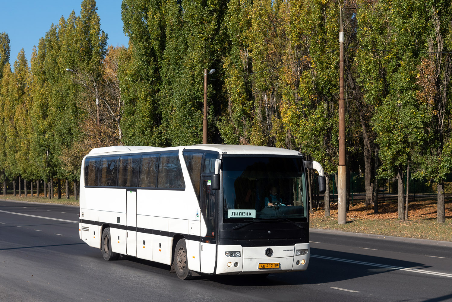 Липецкая область, Mercedes-Benz O350-15RHD Tourismo № АЕ 412 48