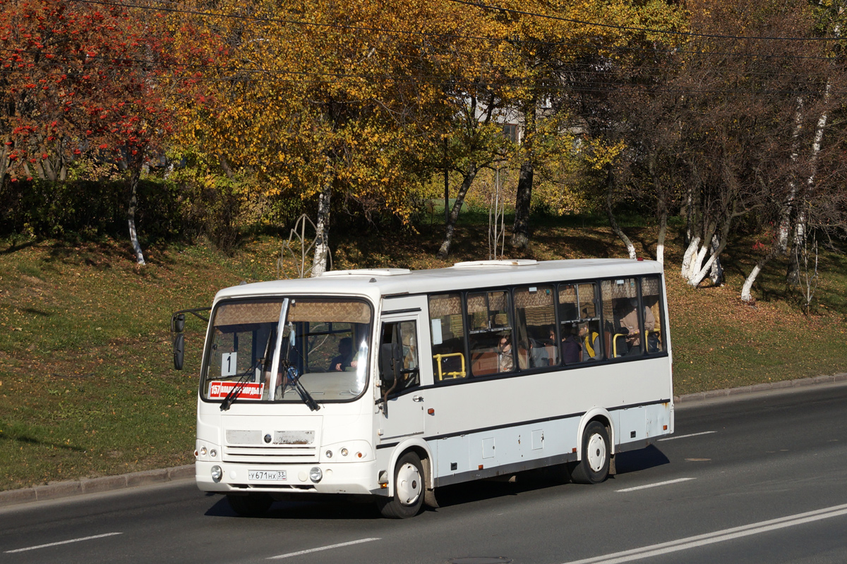 Владимирская область, ПАЗ-320412-05 № У 671 НХ 33