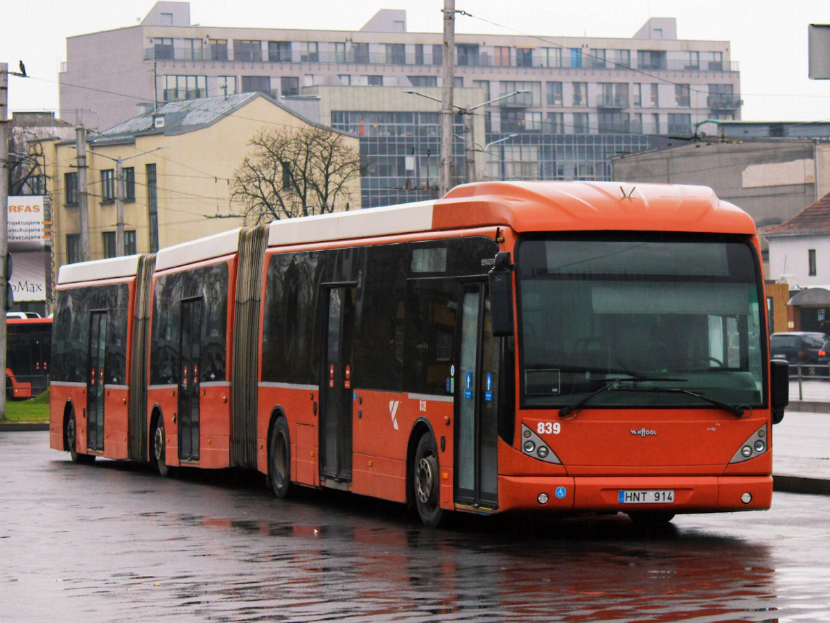 Lietuva, Van Hool New AGG300 Nr. 839