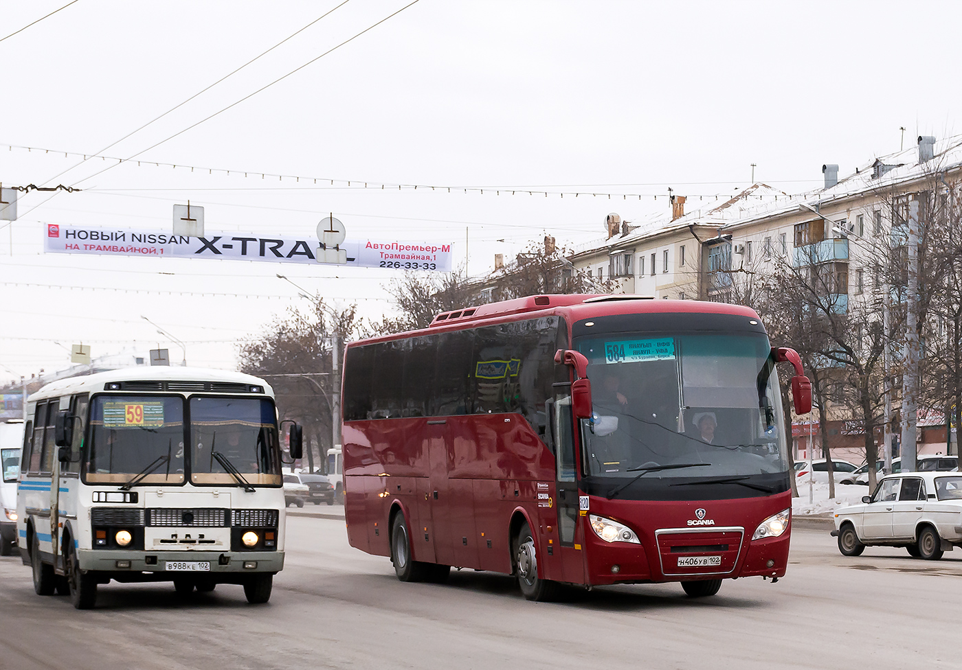 Башкортостан, ПАЗ-32053 № В 988 КЕ 102; Башкортостан, Higer A80 № 5120