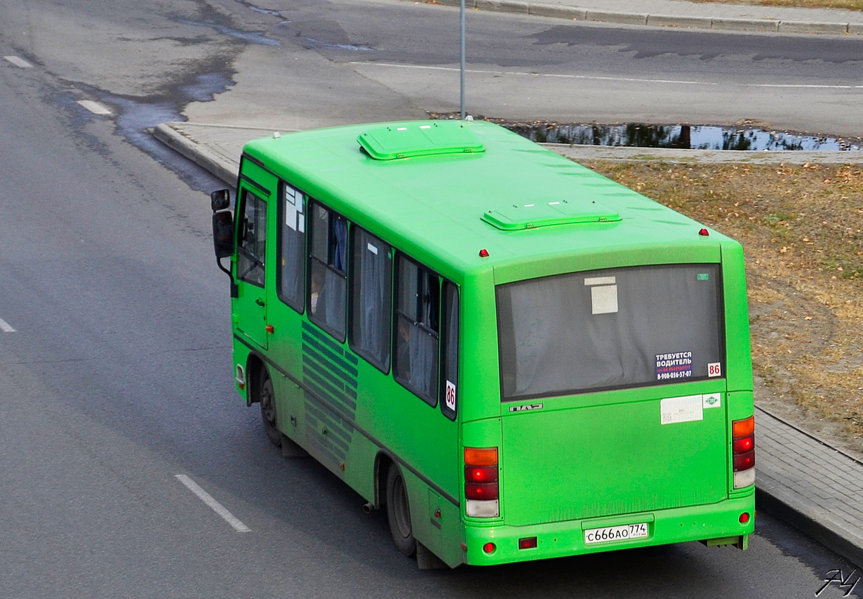 Челябинская область, ПАЗ-320302-22 № С 666 АО 774