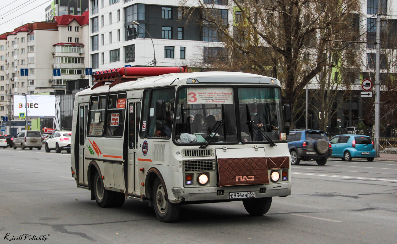 Новосибирская область, ПАЗ-32054 № Е 834 АН 154