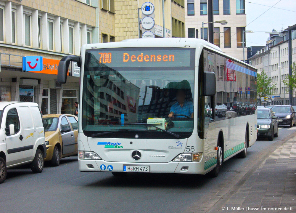 Нижняя Саксония, Mercedes-Benz O530Ü Citaro facelift Ü № 58