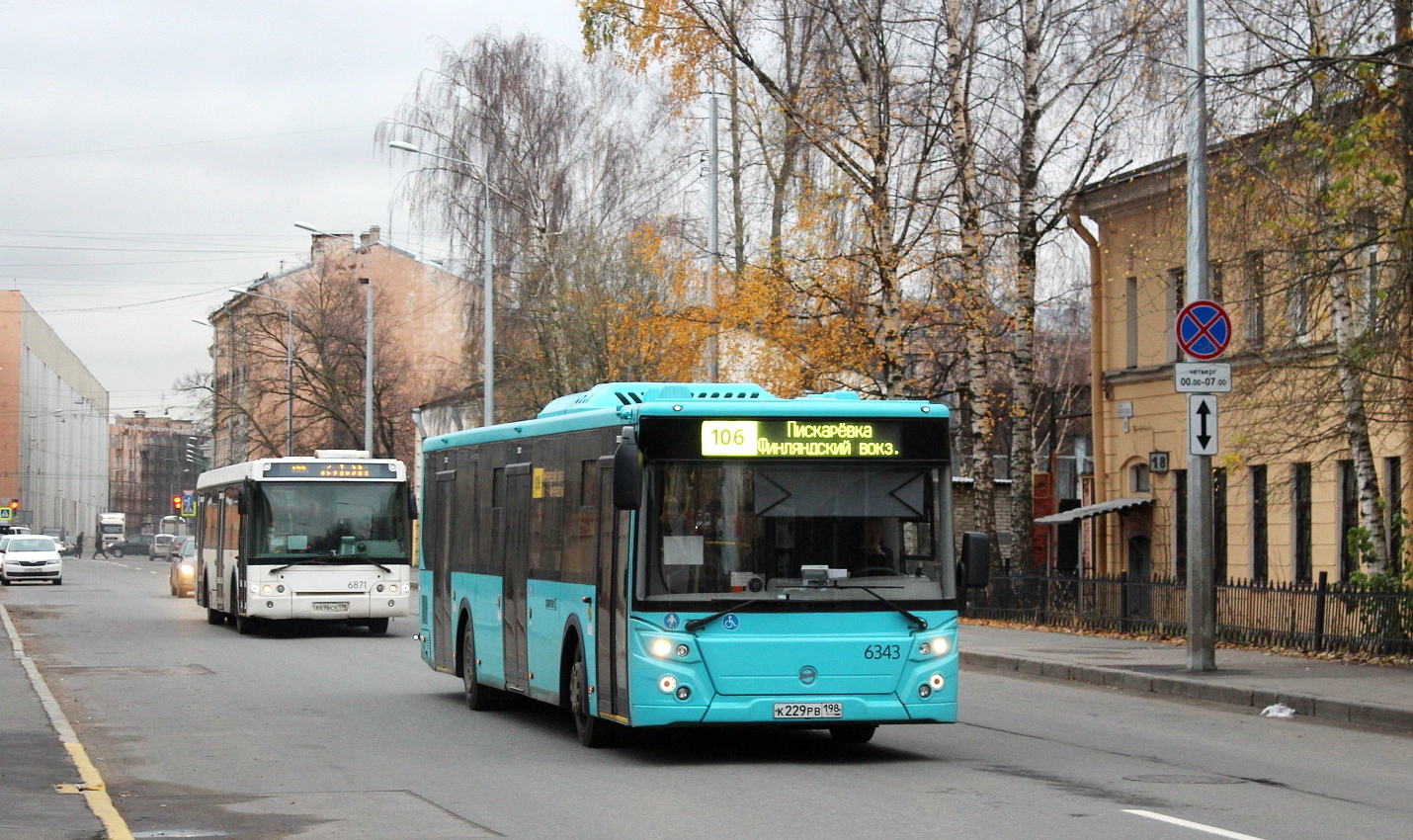 Санкт-Петербург, ЛиАЗ-5292.65 № 6343