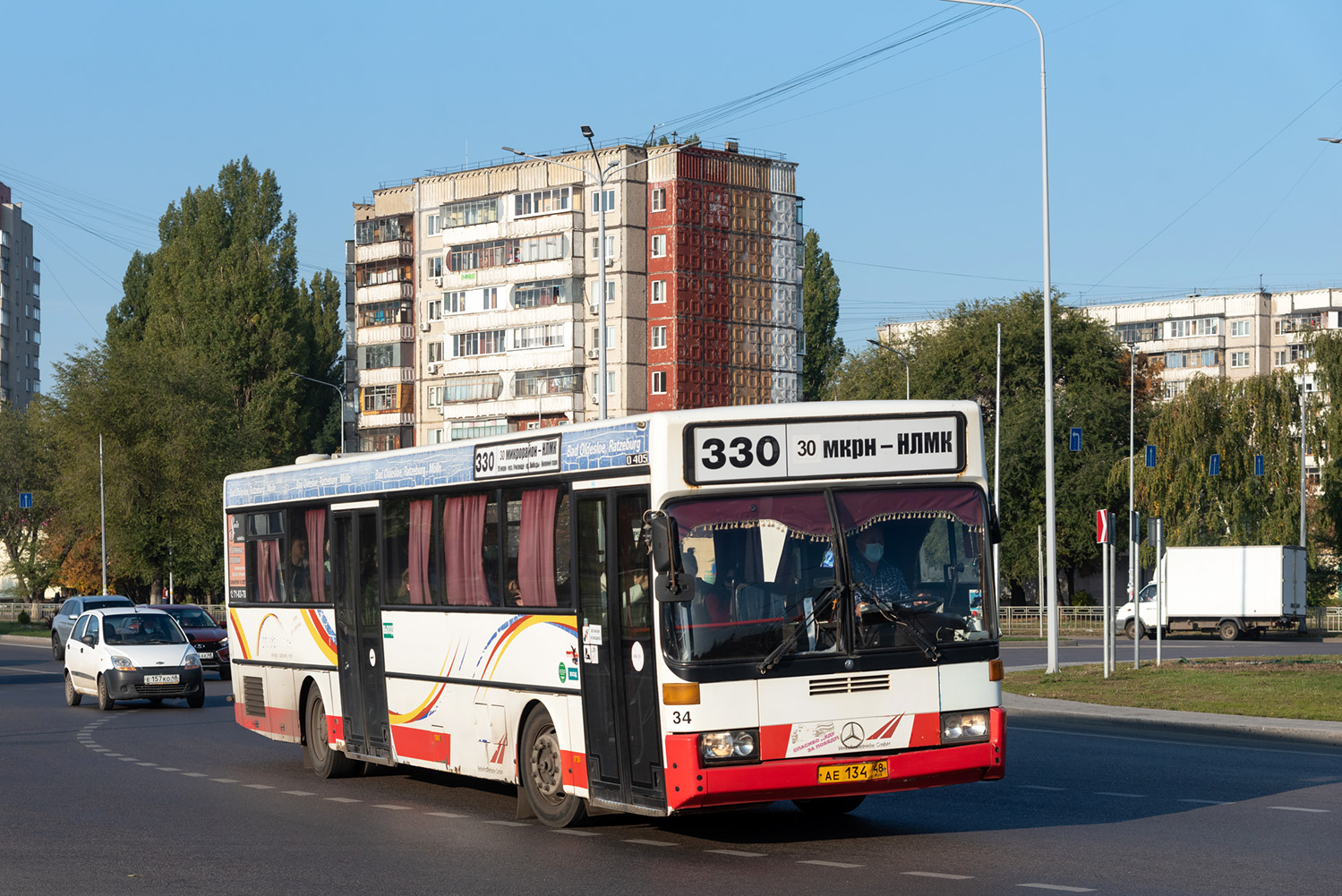 Lipetsk region, Mercedes-Benz O405 č. АЕ 134 48