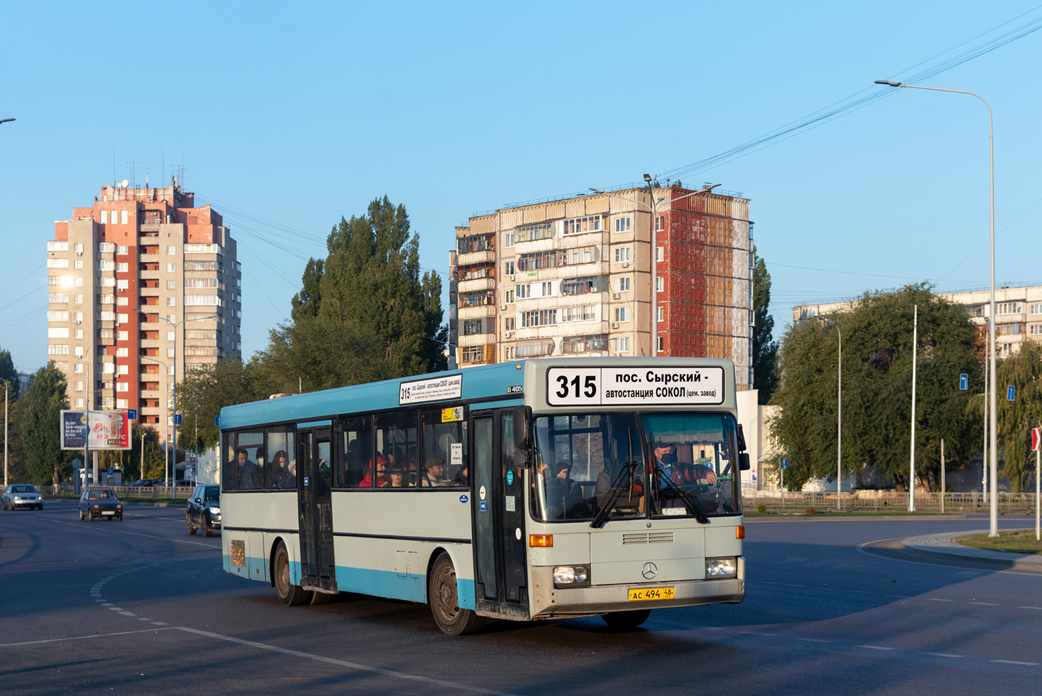 Lipetsk region, Mercedes-Benz O405 # АС 494 48