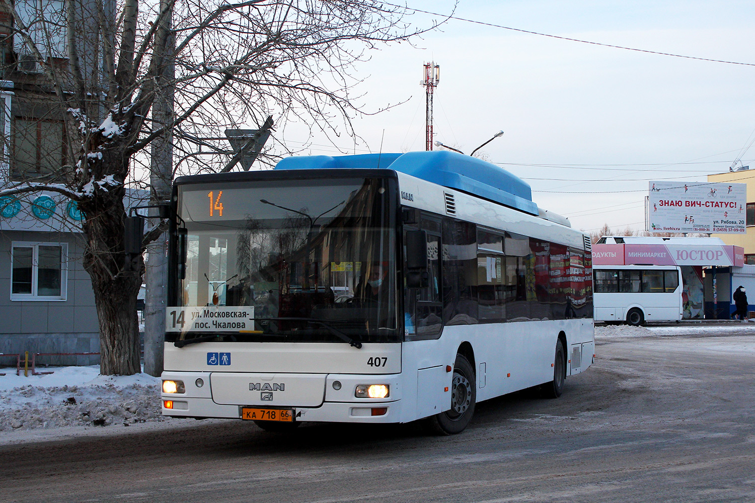 Свердловская область, MAN A21 NL243 CNG № КА 718 66