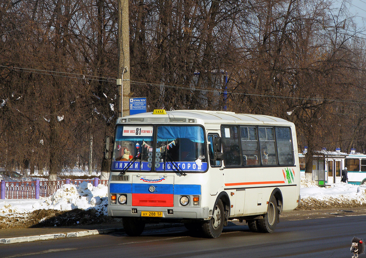Nizhegorodskaya region, PAZ-32054 # АУ 288 52
