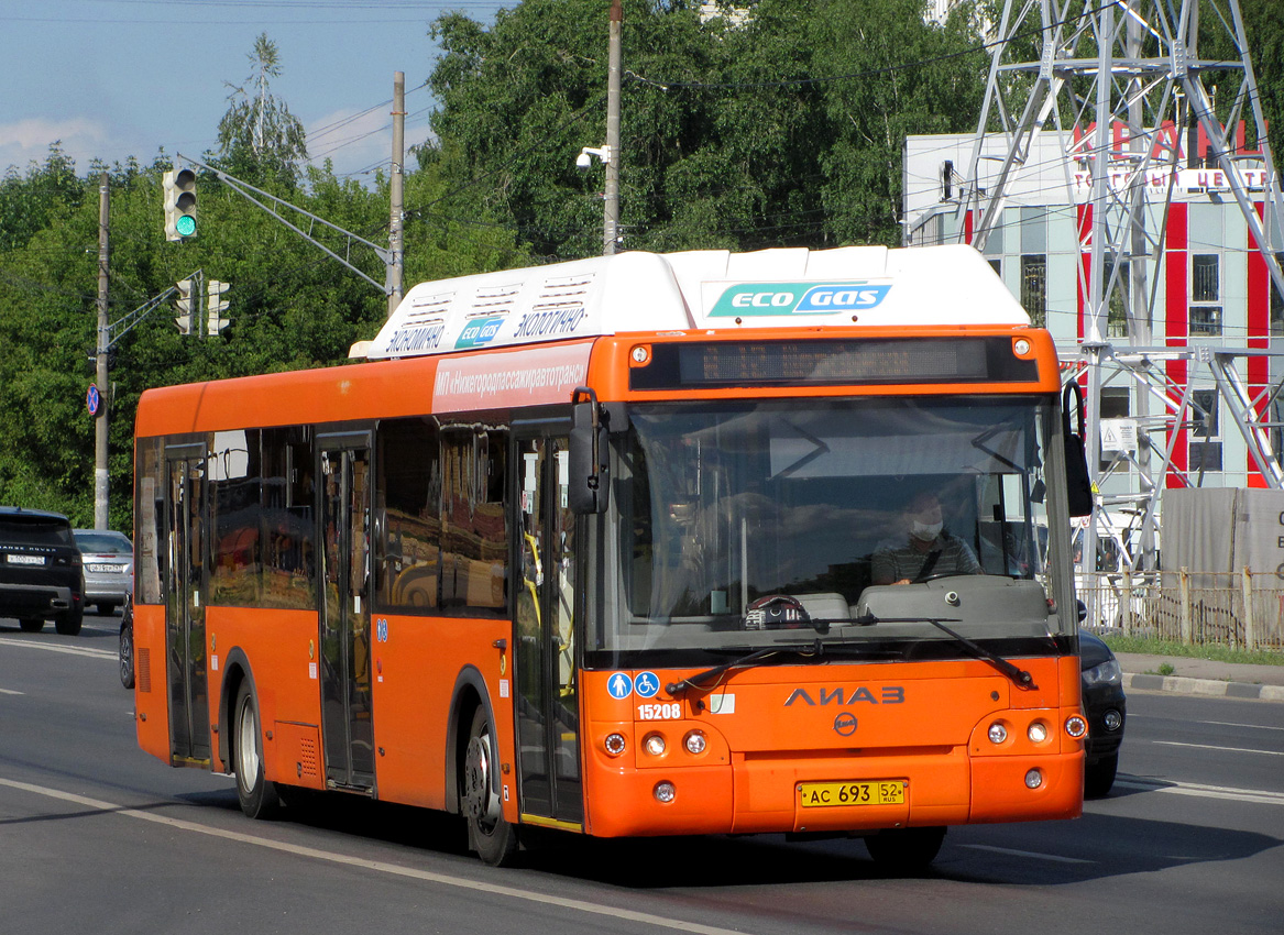 Нижегородская область, ЛиАЗ-5292.67 (CNG) № 15208