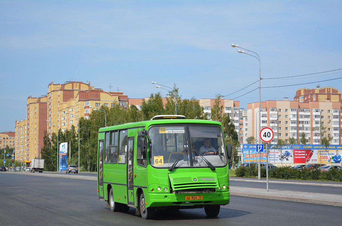 Тюменская область, ПАЗ-320302-12 № АВ 924 72