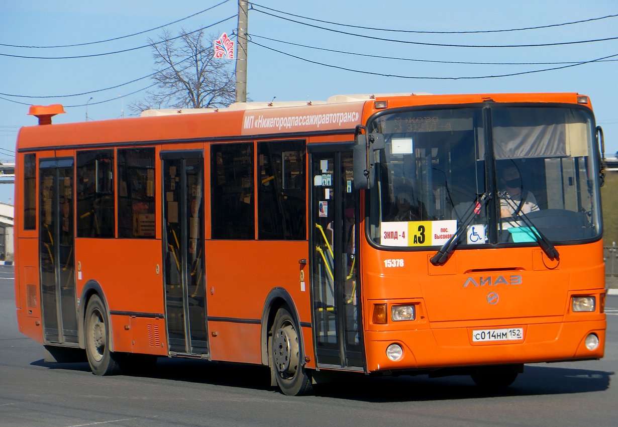 Нижегородская область, ЛиАЗ-5293.60 № 15378