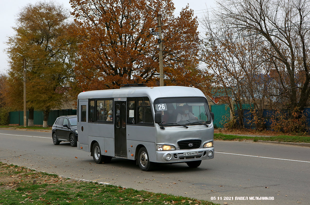 Калмыкия, Hyundai County SWB C08 (ТагАЗ) № Е 126 МН 08