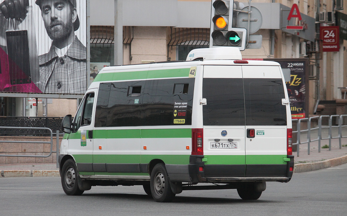 Челябинская область, FIAT Ducato 244 CSMMC-RLL, -RTL № К 671 ТХ 174