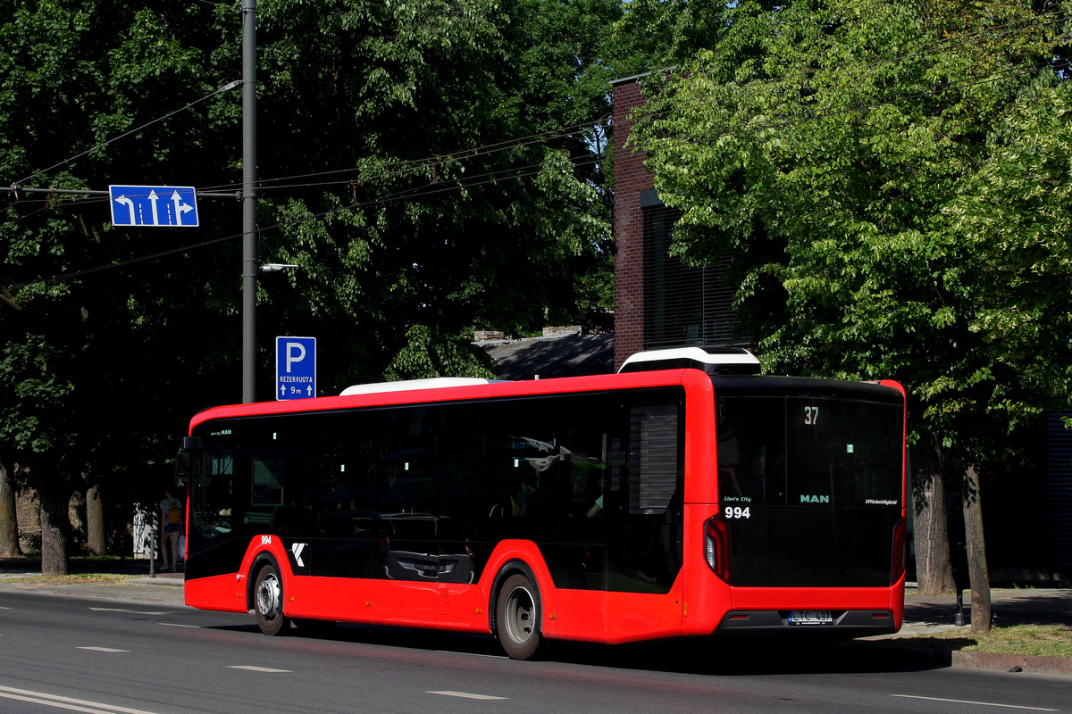 Литва, MAN 12C Lion's City 12 NL330 EfficientHybrid № 994