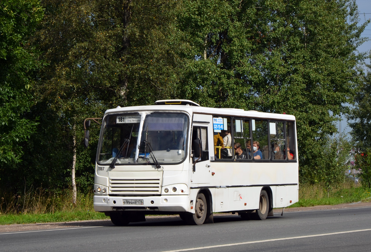 Санкт-Петербург, ПАЗ-320402-05 № 7887