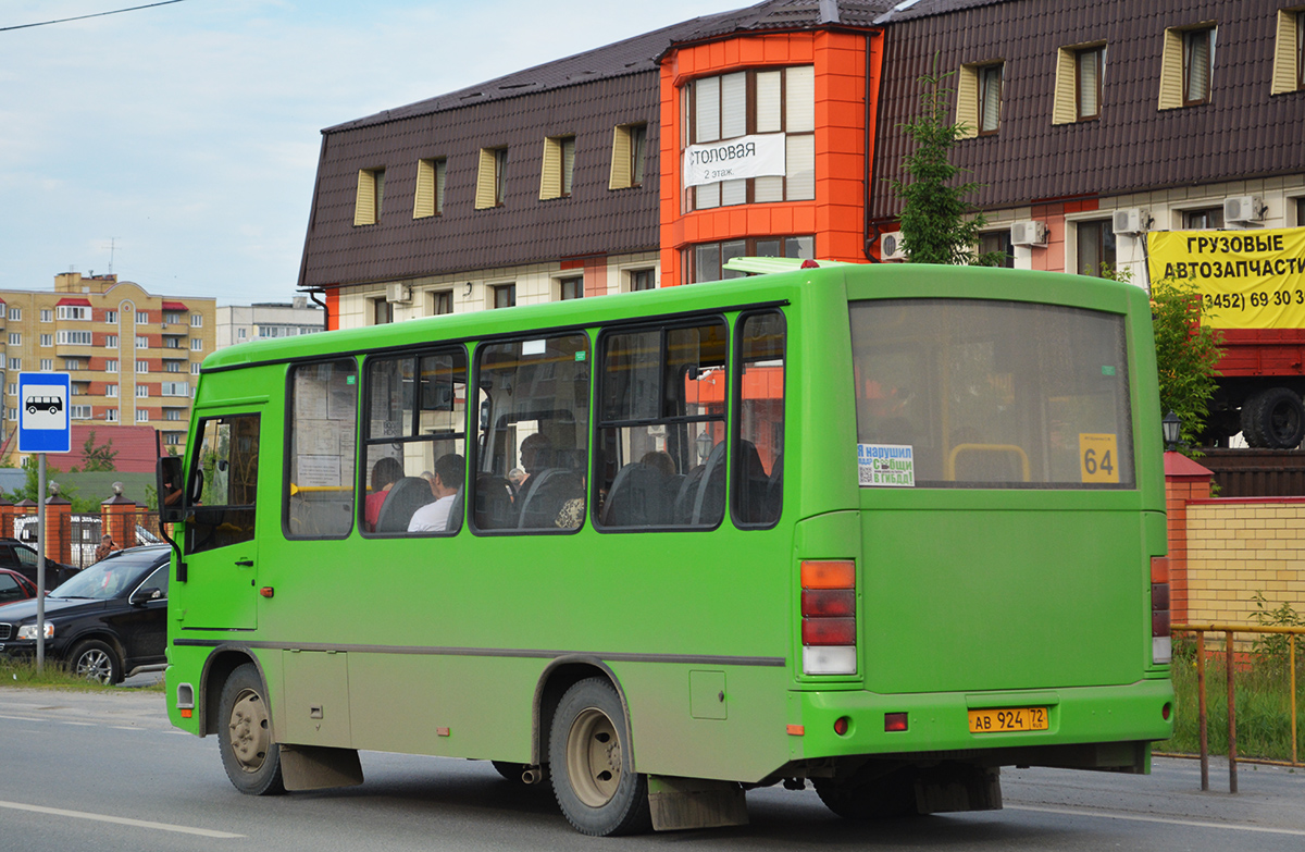 Тюменская область, ПАЗ-320302-12 № АВ 924 72