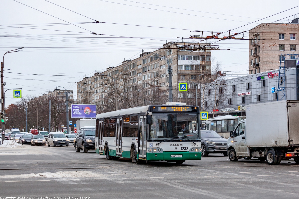 Санкт-Петербург, ЛиАЗ-5292.60 № 1232