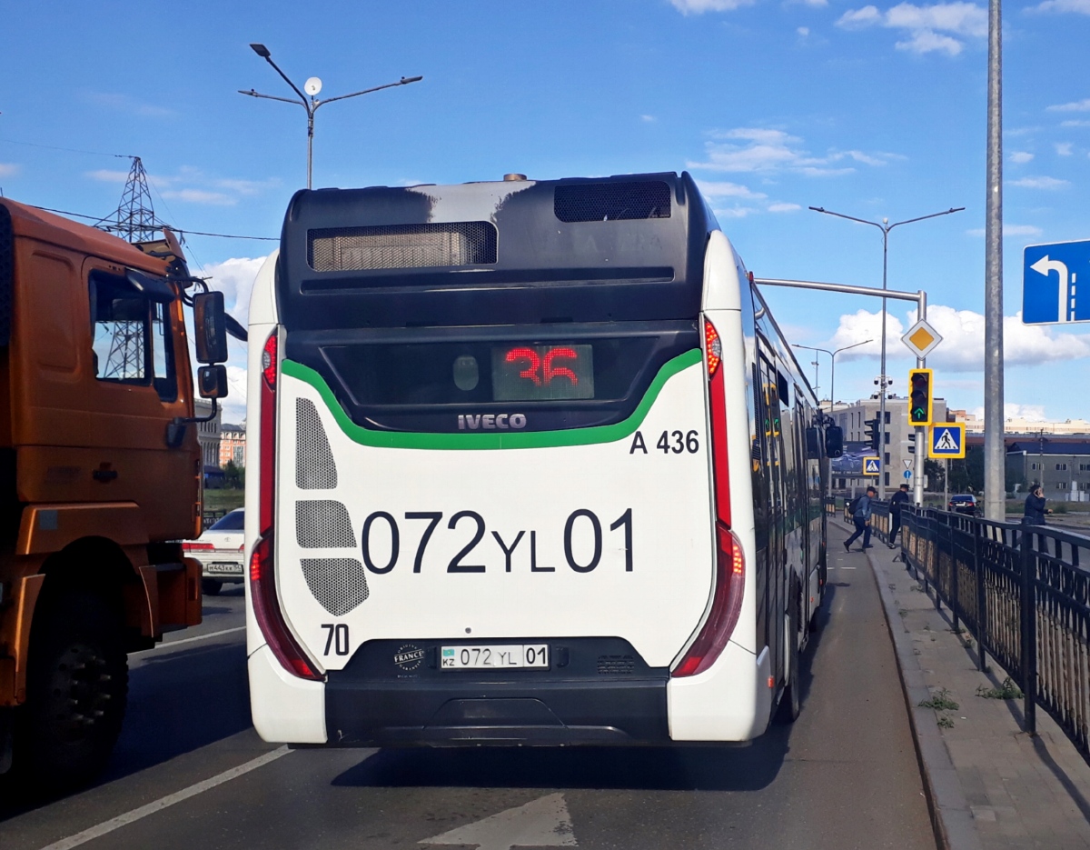 Астана, IVECO Urbanway 12M (СарыаркаАвтоПром) № A436