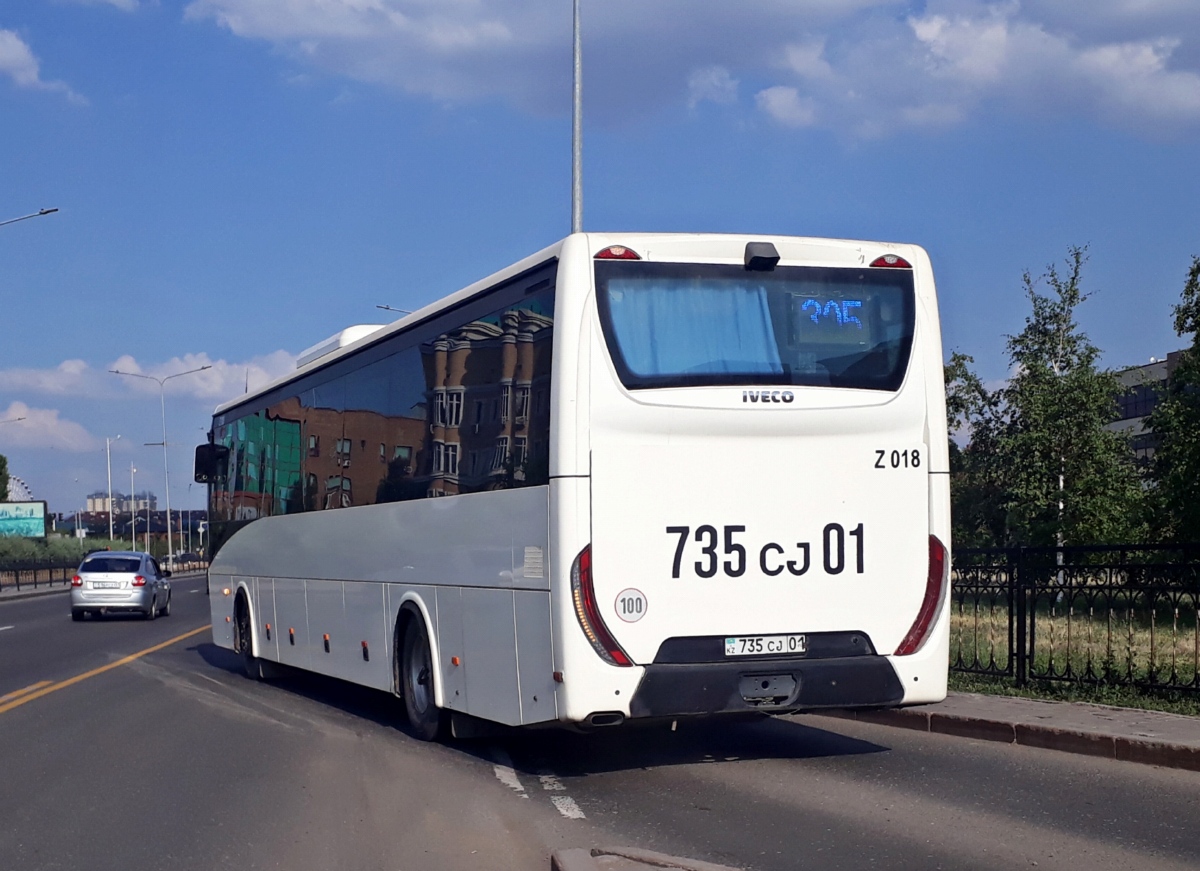 Астана, IVECO Crossway LINE 13M (СарыаркаАвтоПром) № Z018