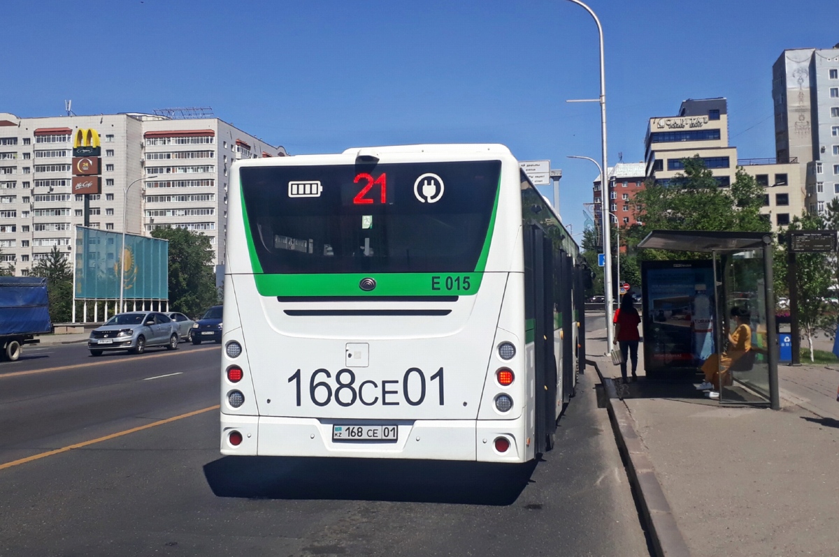 Астана, Yutong E12LF (ZK6128BEVG) (СарыаркаАвтоПром) № E015