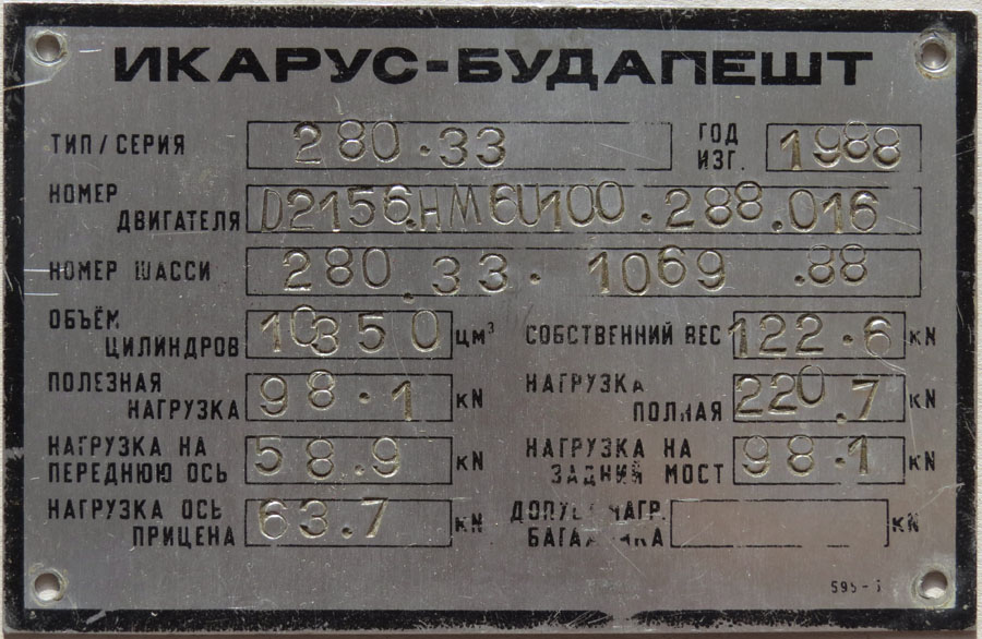 Волгоградская область, Ikarus 280.33 № 337