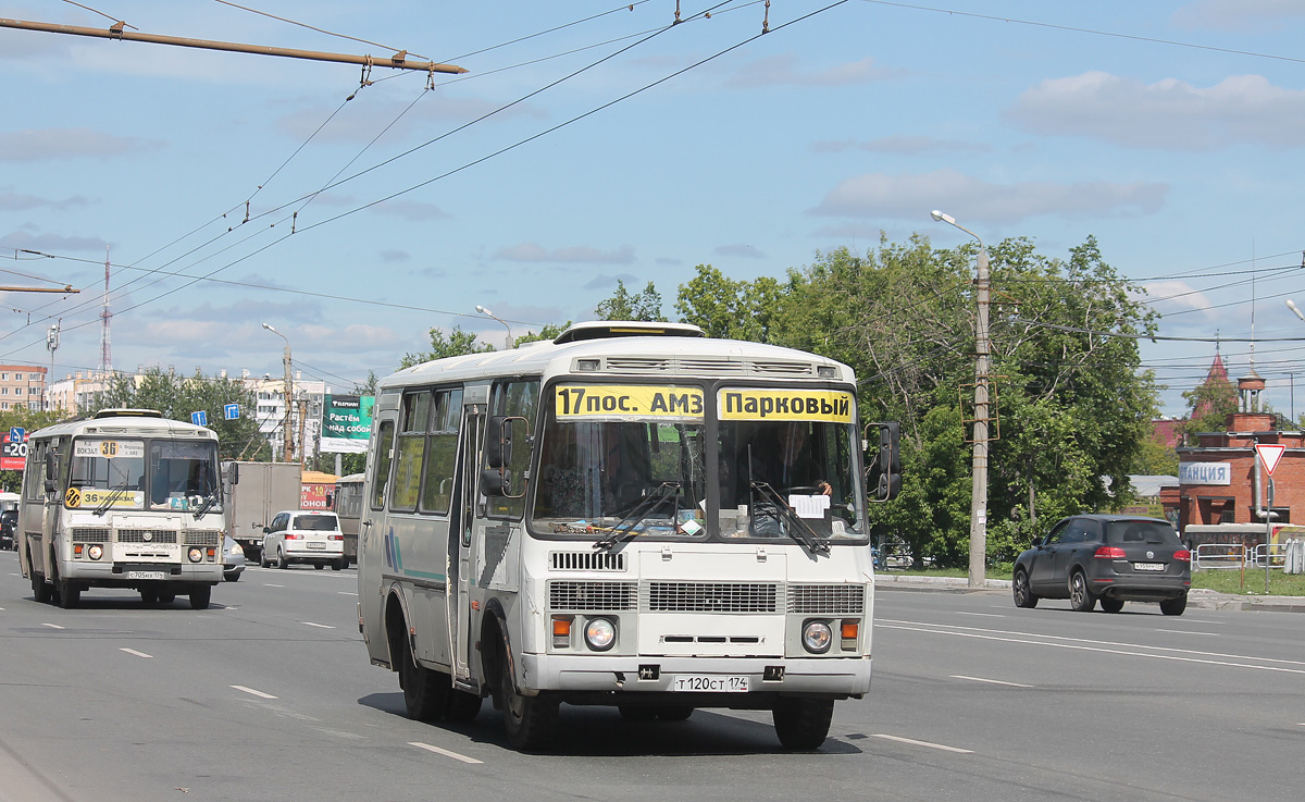 Челябинская область, ПАЗ-32053 № Т 120 СТ 174