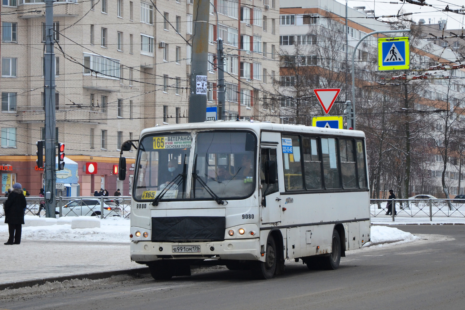 Санкт-Петербург, ПАЗ-320402-05 № 9080