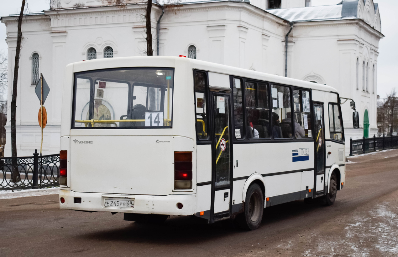 Тверская область, ПАЗ-320412-05 № Е 245 РВ 69