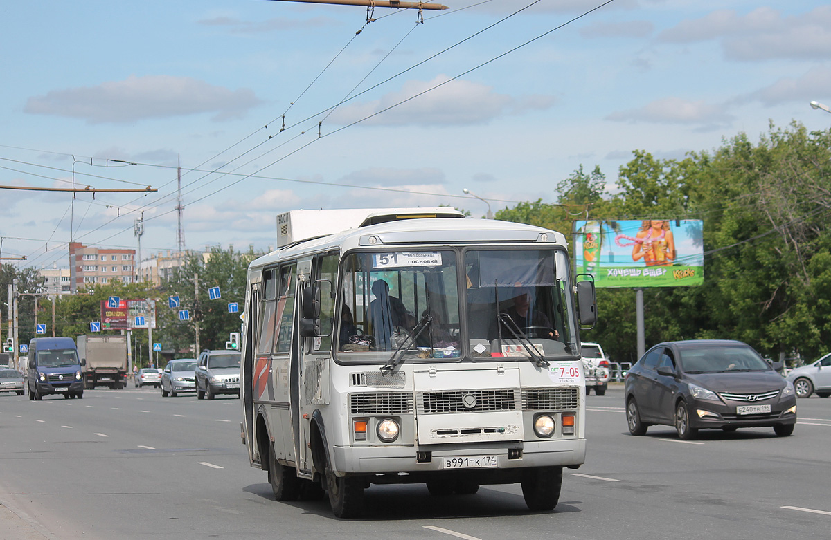 Челябинская область, ПАЗ-32054 № 7-05