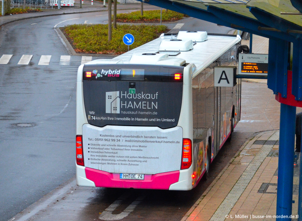 Нижняя Саксония, Mercedes-Benz Citaro C2 hybrid № 74