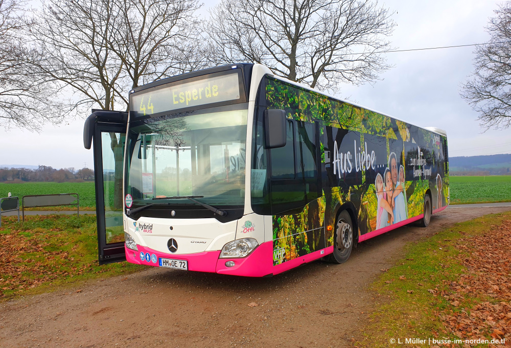 Нижняя Саксония, Mercedes-Benz Citaro C2 hybrid № 72