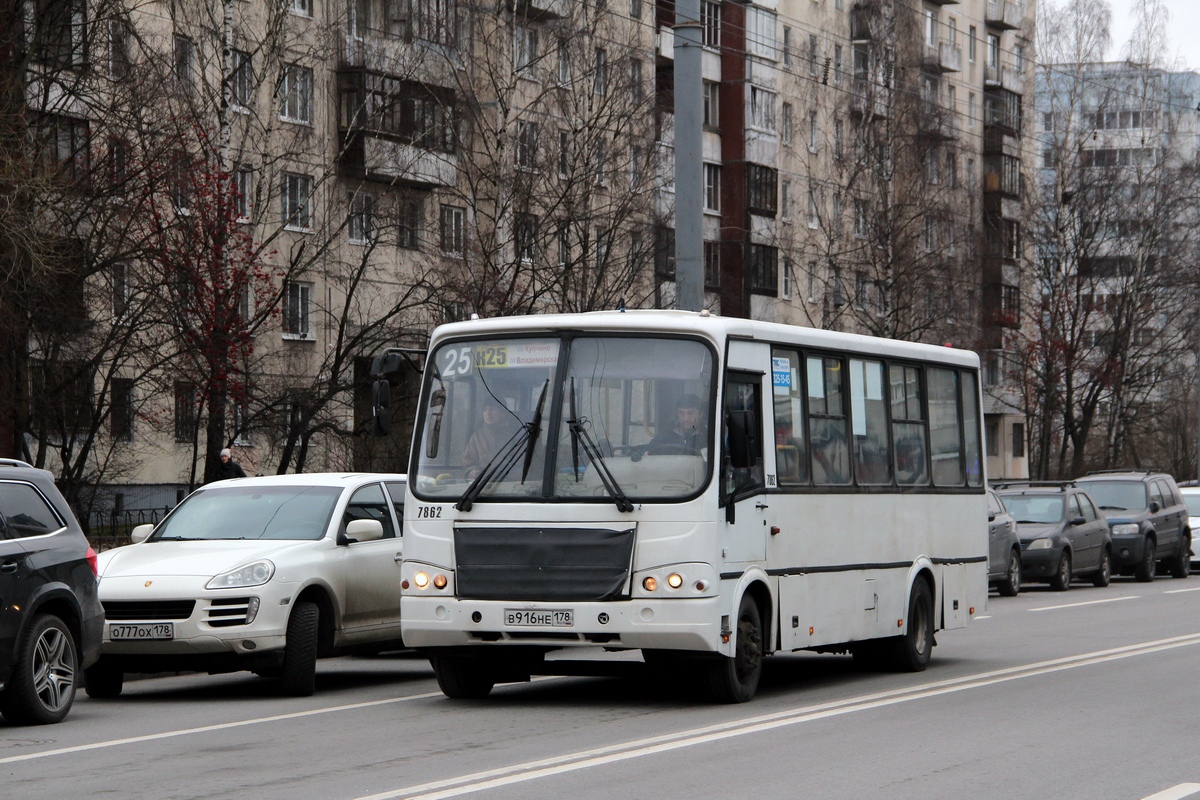 Санкт-Петербург, ПАЗ-320412-05 № 7862