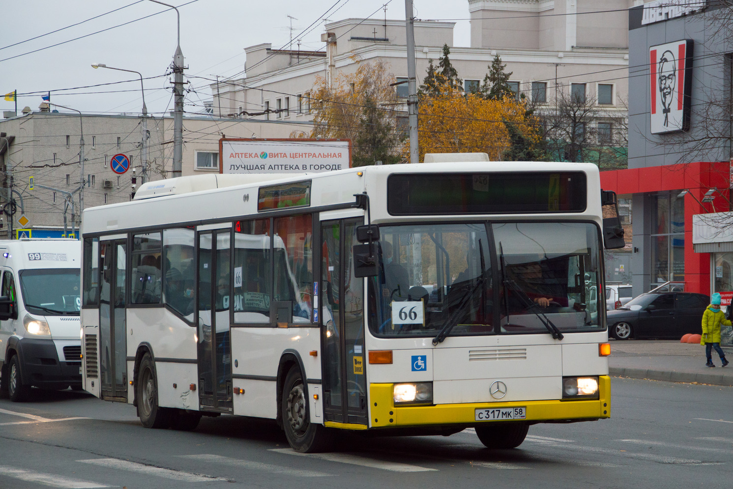 Пензенская область, Mercedes-Benz O405N2 № С 317 МК 58