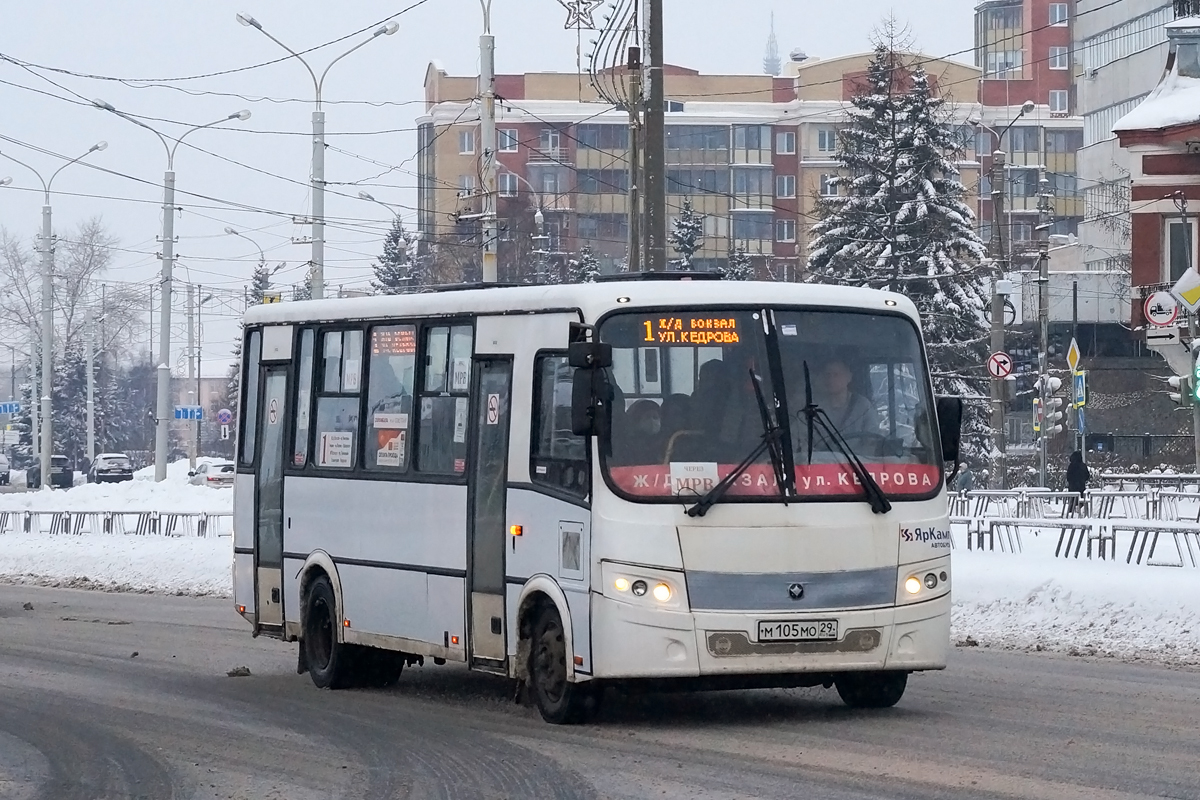 Архангельская область, ПАЗ-320412-04 "Вектор" № М 105 МО 29