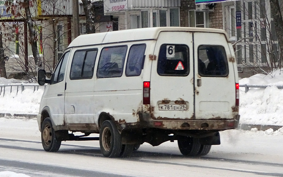 Arkhangelsk region, GAZ-322132 (XTH, X96) # К 781 ЕН 29