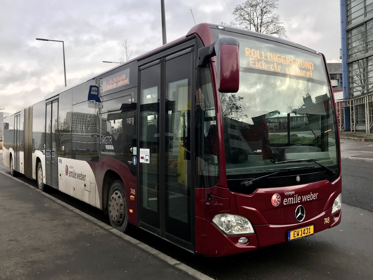 Люксембург, Mercedes-Benz Citaro C2 GÜ № 748